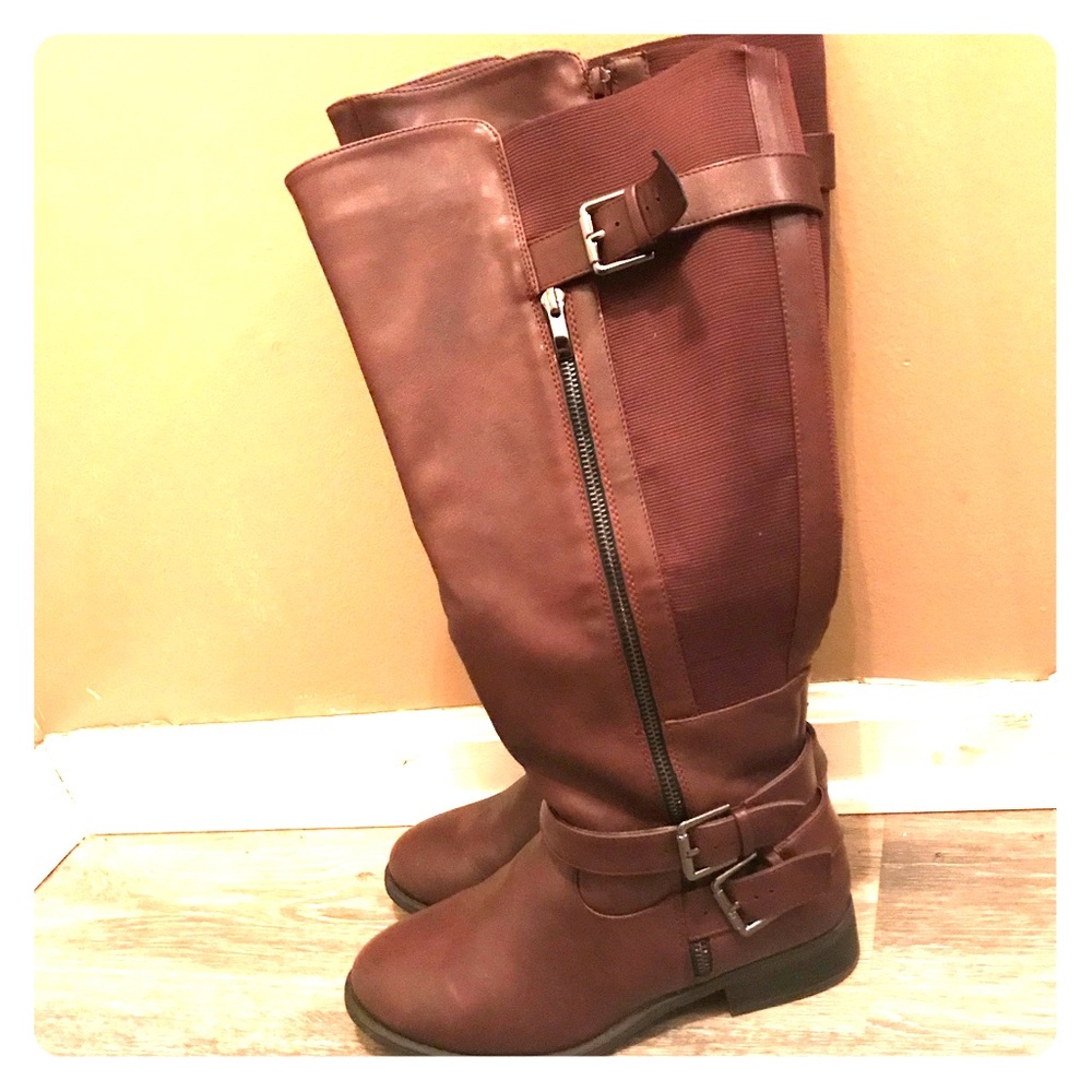 Torrid Wide Calf Brown Boots Size 9W